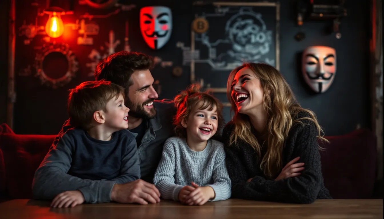 Person using a Bitcoin planning tool at home