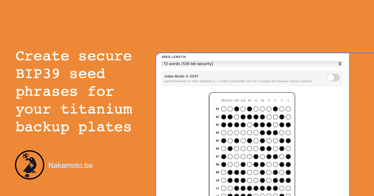Tinyseed or Onekey seed generator